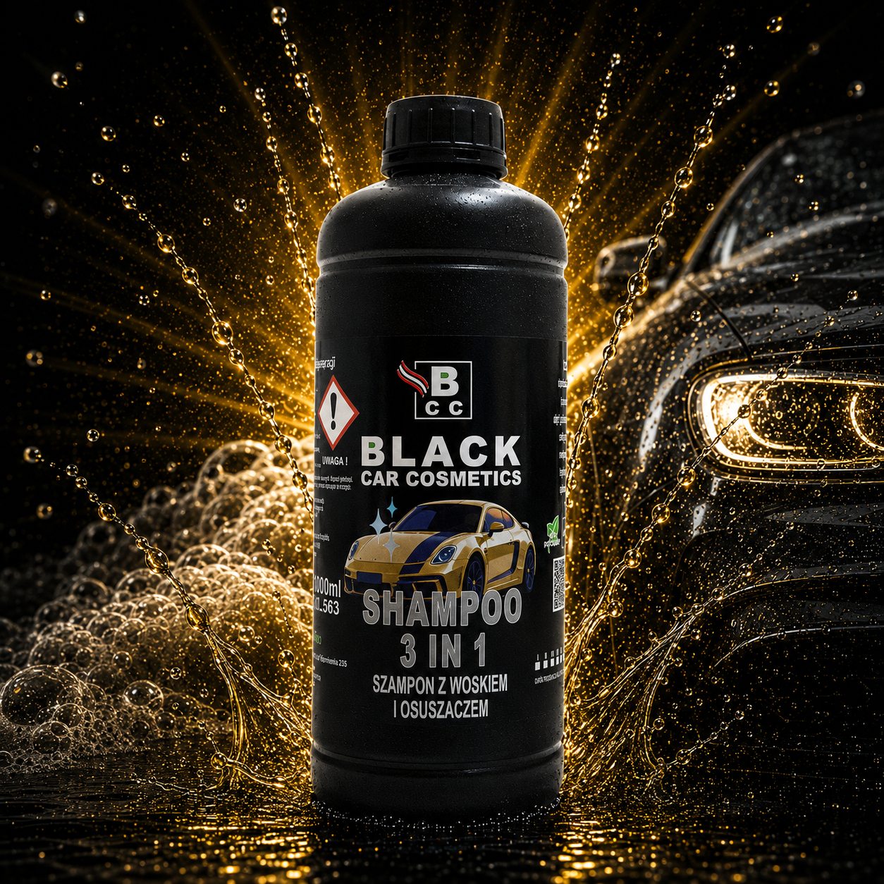 SHAMPOO 3 IN 1 (szampon z woskiem i osuszaczem) - obrazek 1